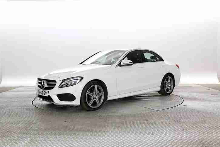 2015 (65 Reg) Mercedes C200 2.0 CDi AMG Line White PETROL AUTOMATIC