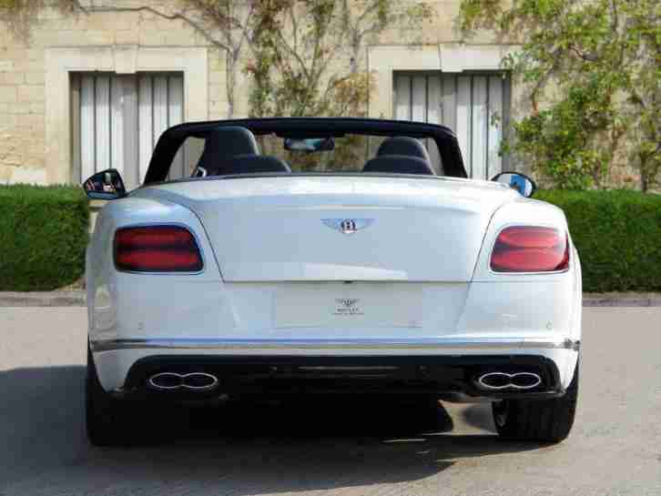 2015 Bentley Continental GTC V8 S Mulliner 2015 65 VAT Qualifying Petrol White