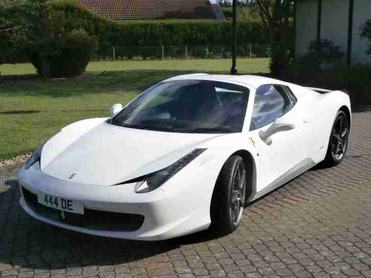 2015 FERRARI 4.5 458 SPIDER WHITE BRAND NEW IN STOCK NOW READY TO GO