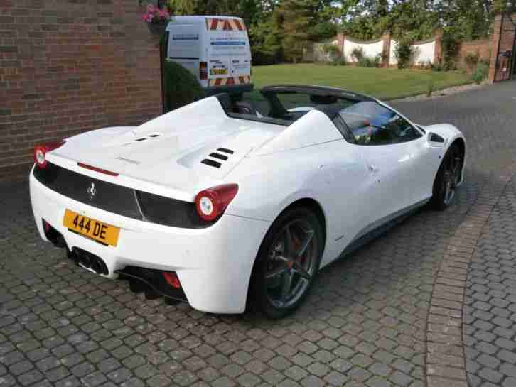 2015 FERRARI 4.5 458 SPIDER WHITE BRAND NEW IN STOCK NOW READY TO GO