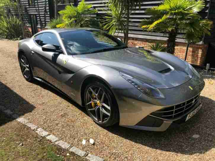 2015 FERRARI F12 6.2 V12 IN MET GREY WITH BLACK STUNNING CAR WITH FULL FMDSH 54K