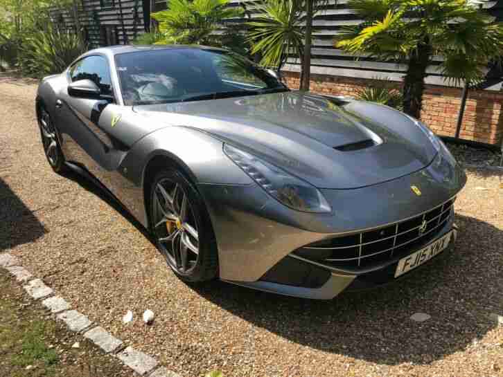 2015 FERRARI F12 6.2 V12 IN MET GREY WITH BLACK STUNNING CAR WITH FULL FMDSH 54K