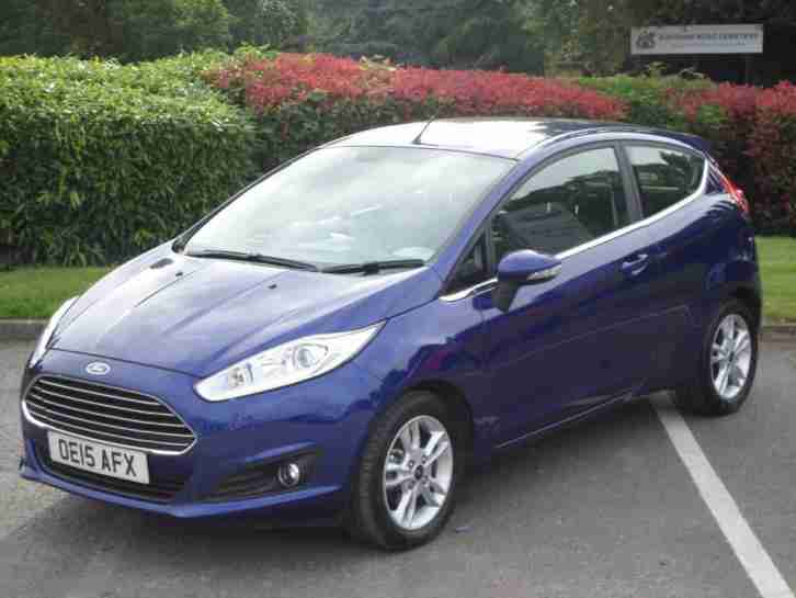 2015 Ford Fiesta Zetec 1.0 100PS Ecoboost 3dr hatchback, rear parking sensors, 6