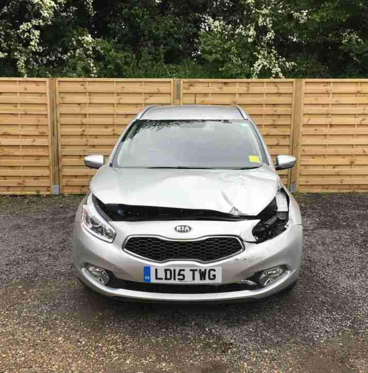 2015 KIA CEED 2 CRDI 1.6 (126hp) AUTO SILVER SALVAGE/DAMAGED