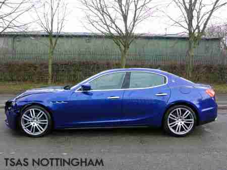 2015 Maserati Ghibli 3.0 TD Diesel 275 Auto Blue Damaged Salvage