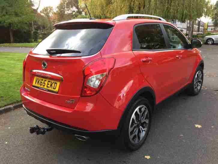 2015 Ssangyong Korando 2.2 ELX 4x4 5dr (65 plate) RED. 4WD,