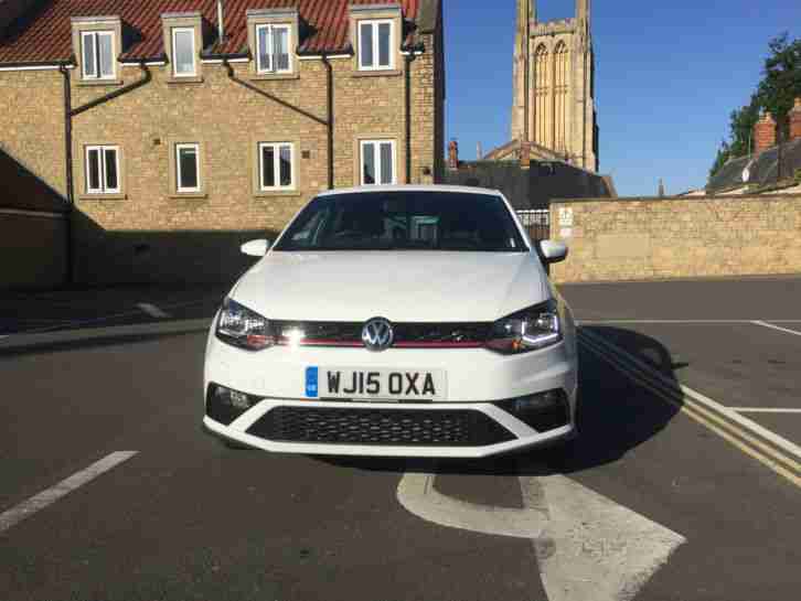 2015 VOLKSWAGEN POLO GTI WHITE, 192 BHP , one owner. Cheapest in the south west!