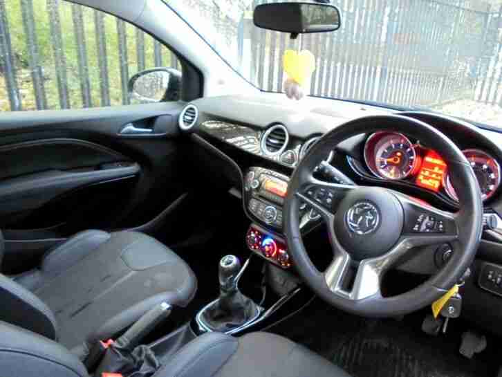 2015 vauxhall adam 1.2 SLAM 3dr black FSH 1 OWNER ideal FIRST CAR PX corsa agila