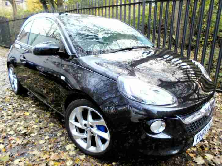 2015 vauxhall adam 1.2 SLAM 3dr black FSH 1 OWNER ideal FIRST CAR PX corsa agila