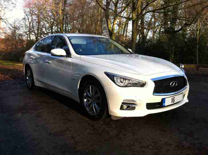 2016 16 INFINITI Q50 PREMIUM D AUTO,METALLIC WHITE,GRAPHITE LEATHER,SAT NAV