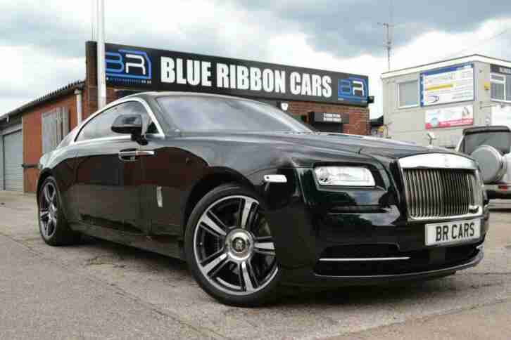 2016 16 ROLLS ROYCE WRAITH 6.6 V12 2D AUTO 624 BHP, BLACK, WITH 2 TONE INTERIOR