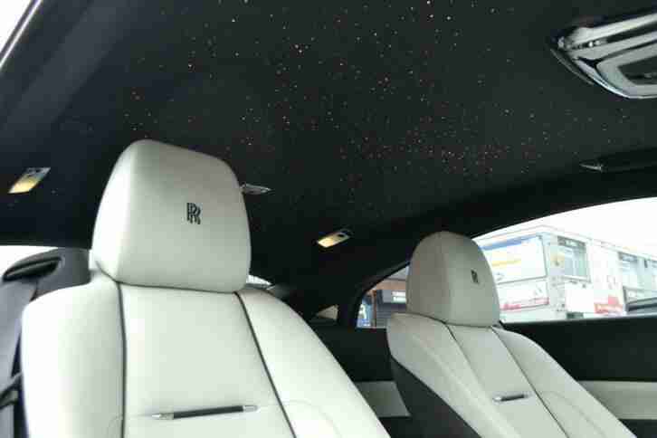 2016 16 ROLLS-ROYCE WRAITH 6.6 V12 2D AUTO 624 BHP, BLACK, WITH 2 TONE INTERIOR