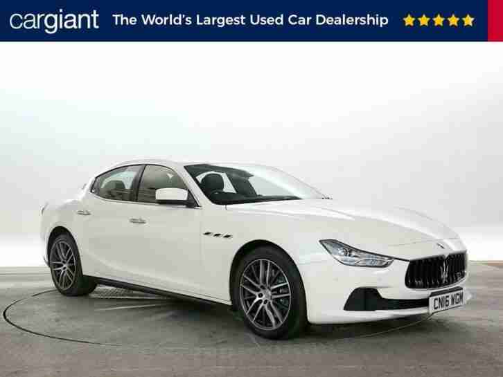 2016 (16 Reg) Maserati Ghibli 3.0 V6 D White DIESEL AUTOMATIC