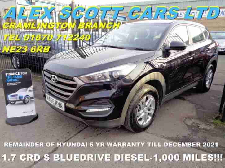2016 66 Hyundai Tucson 1.7CRDi Blue Drive ( 116ps ) ( 2WD ) S 5DR