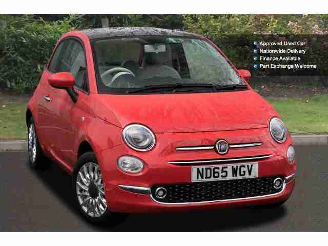 2016 Fiat 500 1.2 Lounge 3Dr Petrol Hatchback