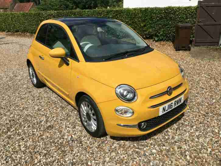 2016 Fiat 500 Lounge 3 Door Hatchback Cheap Tax