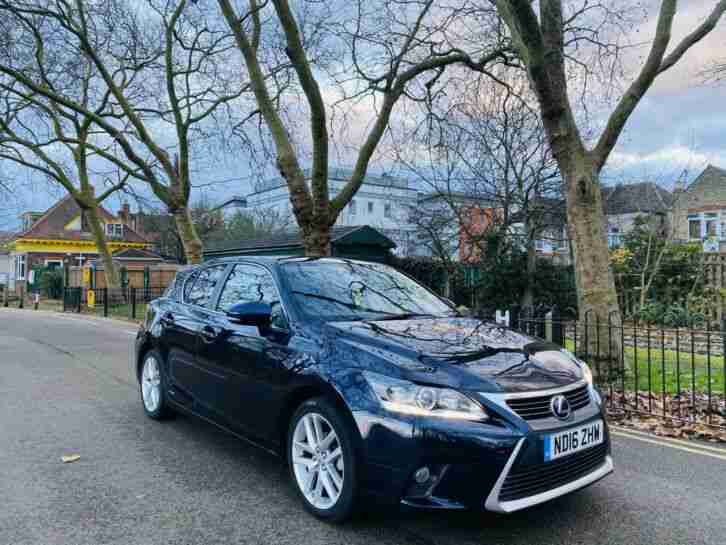 2016 Lexus CT 200H 1.8 Advance CVT 5dr Petrol Electric Hybrid Automatic Blue