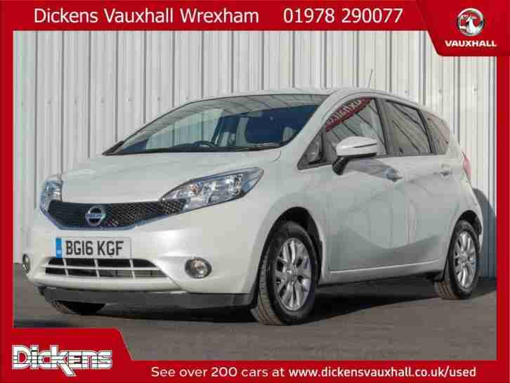 2016 Nissan Note ACENTA PREMIUM Petrol white Manual