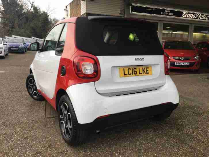 2016 SMART FORTWO CABRIO PRIME AUTO CONVERTIBLE PETROL