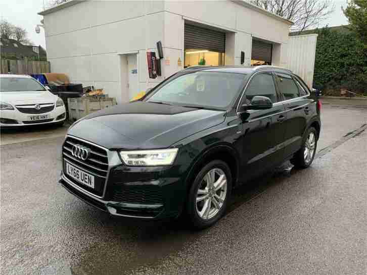 2017 Audi Q3 1.4 TFSi (150 PS) CoD S-Line Edition s/s 5dr SUV Petrol black Manua