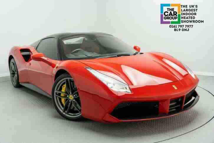 2017 FERRARI 488 3.9 SPIDER 2D 660 BHP AUTO RED SOFTTOP