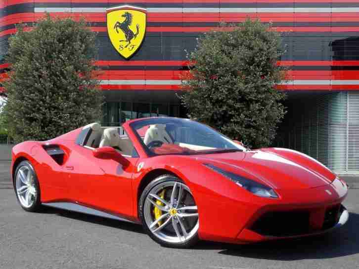 2017 Ferrari 488 SPIDER Petrol red Semi Auto