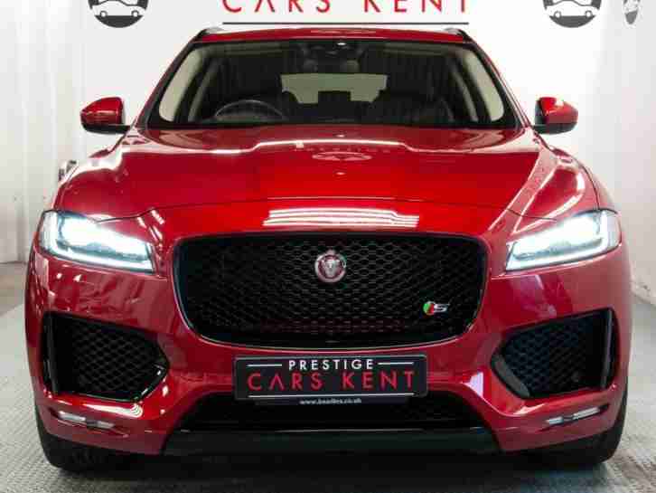 2017 Jaguar F-pace 3.0d V6 S 5dr Auto AWD Diesel red Automatic