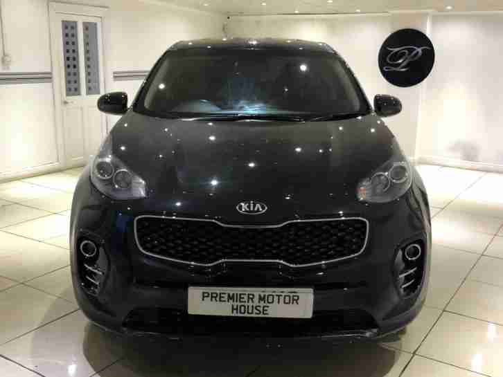 2017 KIA SPORTAGE 1 1.7 CRDI ISG DIESEL BLACK LOW MILEAGE TOP SPEC £30 ROAD TAX