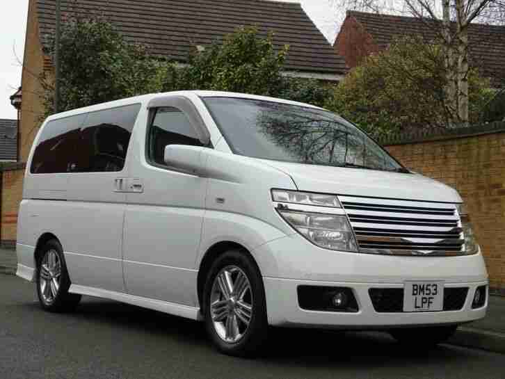 2017 NISSAN ELGRAND RIDER 3.5 V6 AUTOMATIC 8 SEATER WHITE FULL LEATHER STUNNING