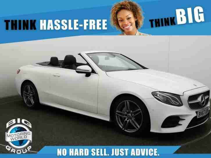 2017 Mercedes Benz E Class E 220 D AMG LINE Auto Convertible Diesel Automatic