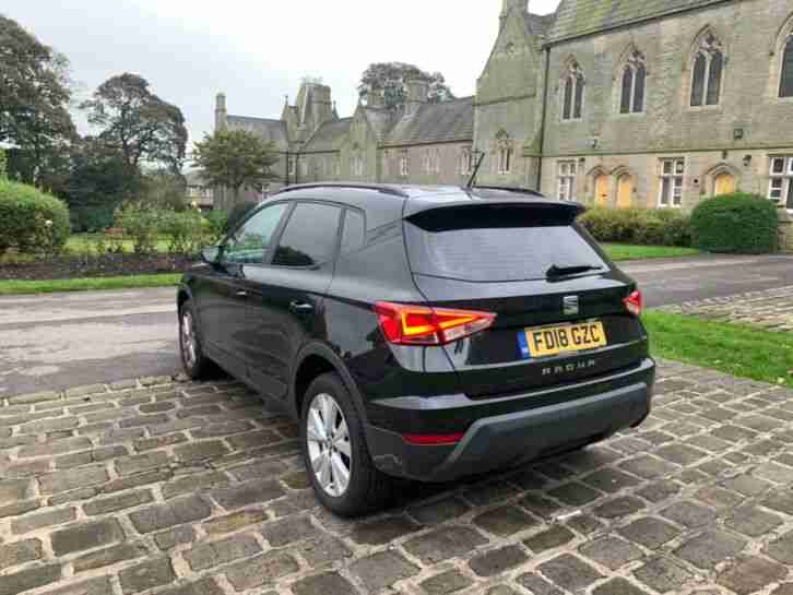 2018 18 REG SEAT ARONA SE TSI 1.0 PETROL MANUAL IN BLACK