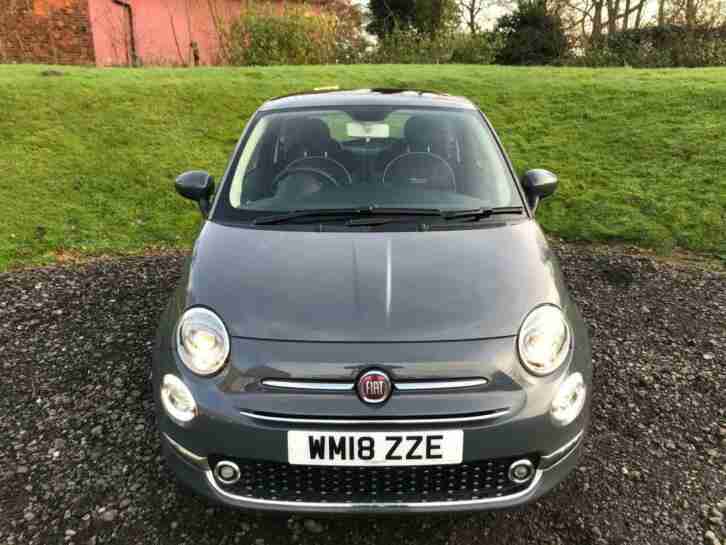 2018 Fiat 500 1.2 8V Lounge (s/s) 3dr Petrol grey Manual
