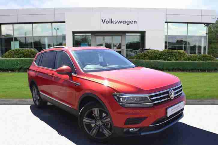 2018 Volkswagen Tiguan Allspace 2.0 TDI 240PS SEL 4MOTION DSG Diesel orange Semi