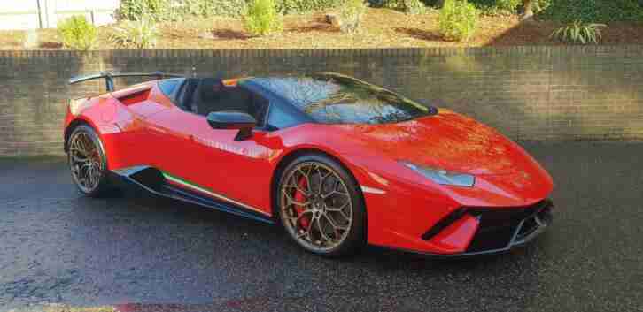 2019 Lamborghini Huracan LP 640 4 PERFORMANTE SPYDER Petrol red Semi Auto