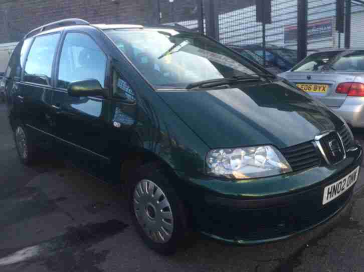 202 SEAT ALHAMBRA 1.9TDI S 1115BHP ~ LOW MILES ~ MOT FEB 2017