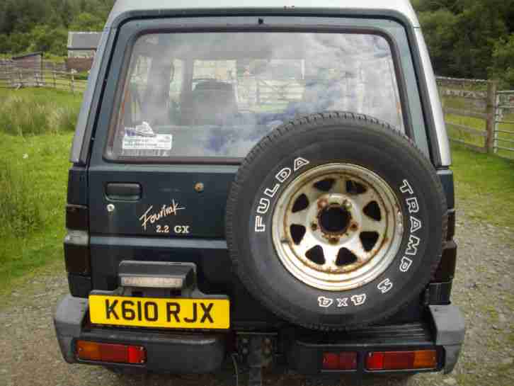 21/08/92 "K REG" VERY,VERY RARE" DAIHATSU FOURTRAK GX, 2.2 *SPARES OR REPAIR*