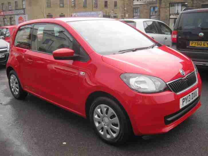 2103 13 plate Skoda Citigo 1.0 MPI ( 60ps ) Green Tech SE red 3 door