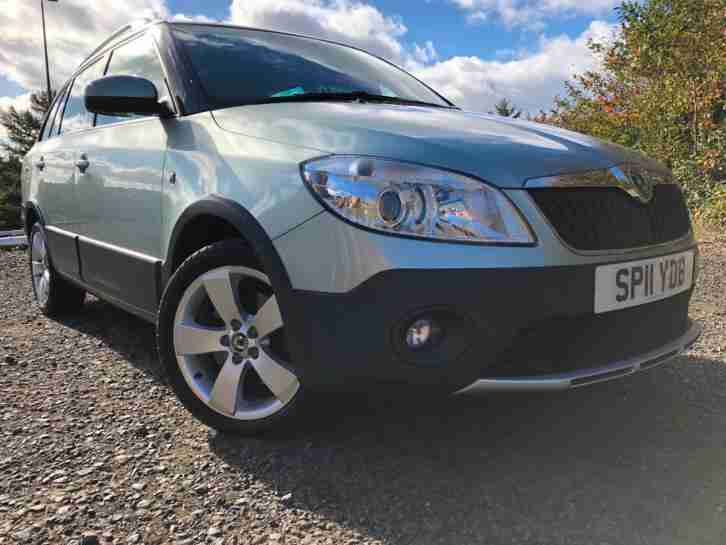 3 MTHS WARRANTY 2011(11)SKODA FABIA 1.6 TDI SCOUT 5DR ESTATE WITH 77K FSH