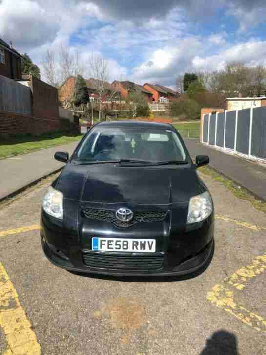 2008 Toyota Auris 2.0 D 4D T3 5dr Black Hatchback Diesel Manual