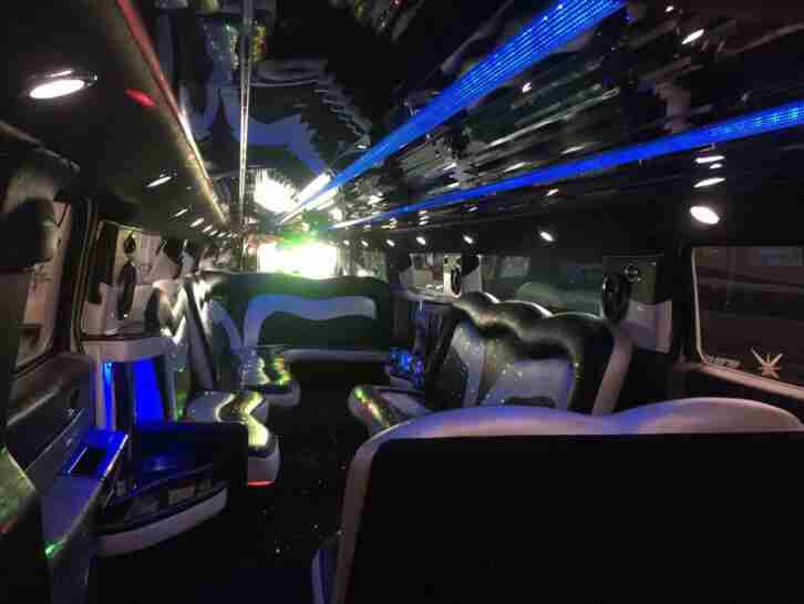36 + 16 + 16 + 8 passenger Limo party bus Coach Limousine