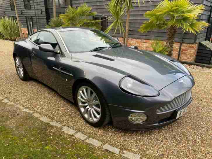 2001 ASTON MARTIN VANQUISH IN SOLWAY GREY 44K MLS WITH HUGE HISTORY FILE V.NICE