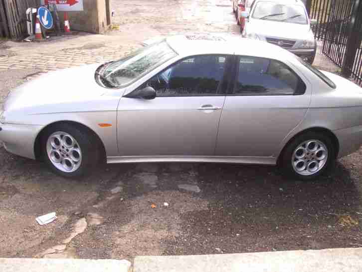 51 ALFA ROMEO 156 TS VELOCE SILVER FULL MOT NO RESERVE FROM 1ST BID OF &pound;100