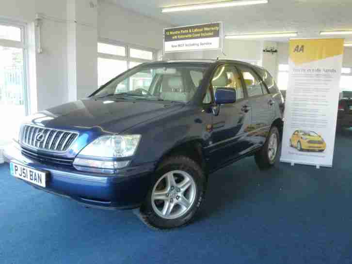 51 REG LEXUS RX300 3.0 SE AUTOMATIC, SAT NAV, LEATHER, ELEC SEATS, 147000 MILES