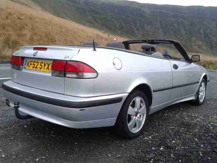 52 SAAB 9-3 SE LPT Convertible Full serv. history. Only 77,600 miles ANY TRIAL