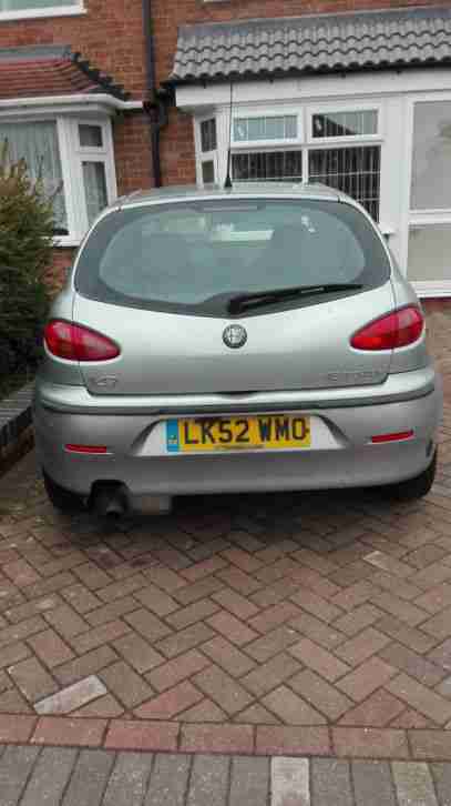 52 plate alfa romeo 1.6 t-spark lpg gas converted, runs, no mot