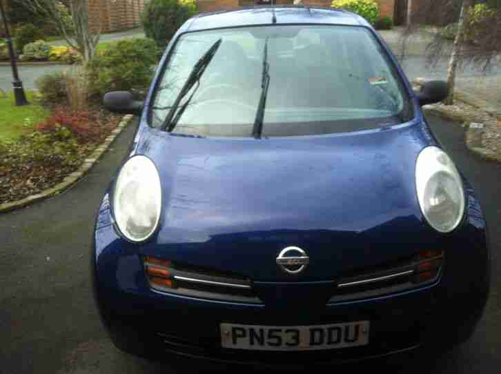 "53" REG 2003 NISSAN MICRA S BLUE