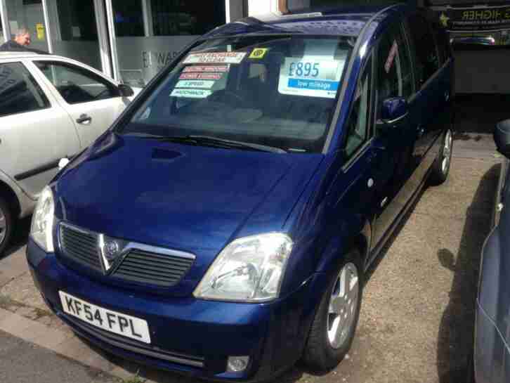 54 Vauxhall Opel Meriva 1.6i Design 5 DR MPV PETROL MANUAL MOT 05 2020 £895