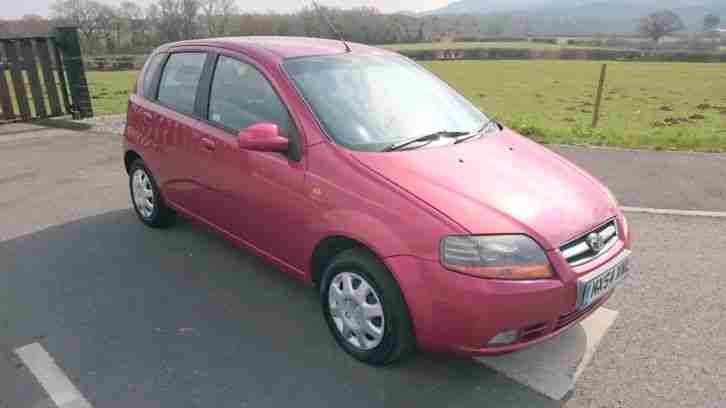 54 reg 2004 DAEWOO KALOS 1.2 XTRA COOL FINISHED IN RED, LONG MOT NOV, CLEAN CAR