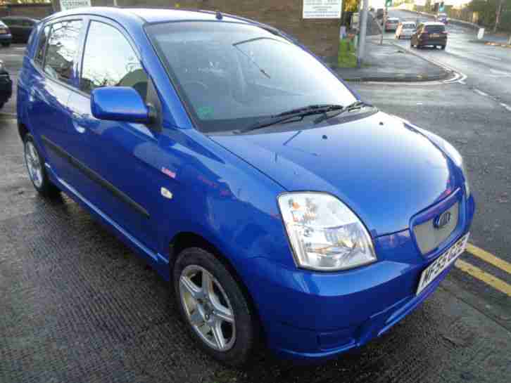 55 KIA PICANTO 1.1 GLAMOUR 5DR IN METALLIC BLUE WITH FULL SERVICE HISTORY