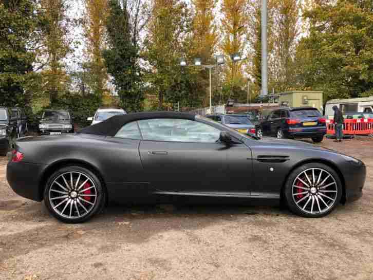 57 ASTON MARTIN DB9 5.9 V12 VOLANTE *BEAUTIFUL MATTE BLACK WRAP, 1FOWNR, 81KMLS*